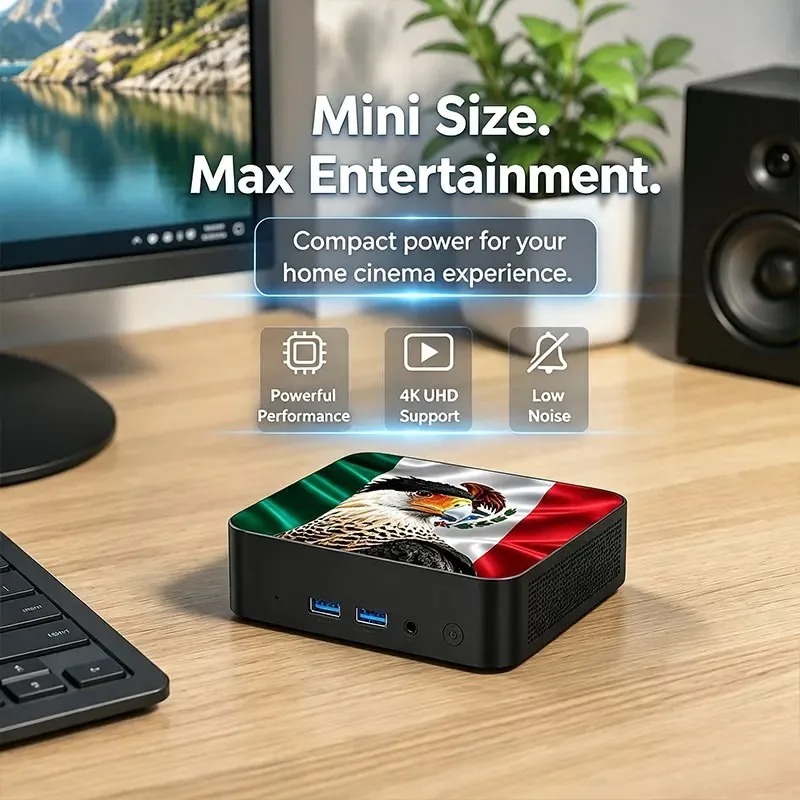 Mini PC con Bandera de México  - Ssd 2Tb reseña y precio